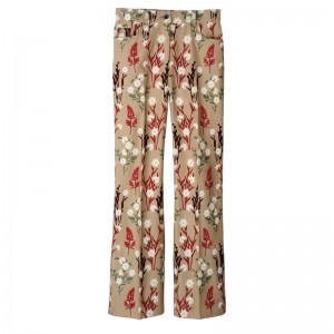 Longchamp Embroidered Trousers Oat | YJ6950832