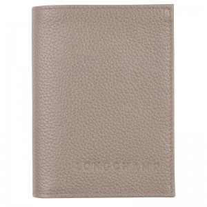 Longchamp Le Foulonné Card Holder Turtledove | XJ8106459