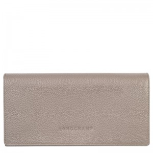 Longchamp Le Foulonné Continental Wallet Turtledove | OE2836941