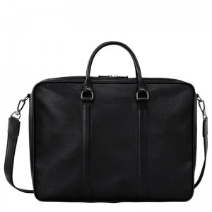 Longchamp Le Foulonné L Briefcase Negras | TY3250874