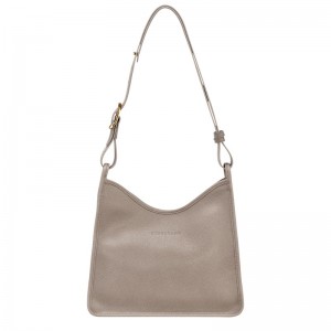Longchamp Le Foulonné M Hobo Bag Turtledove | LU9176582
