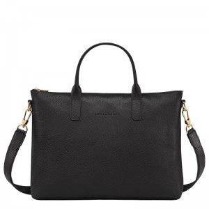 Longchamp Le Foulonné S Briefcase Negras | ZD4172653