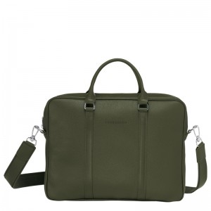 Longchamp Le Foulonné Xs Briefcase Kaki | UM1704952