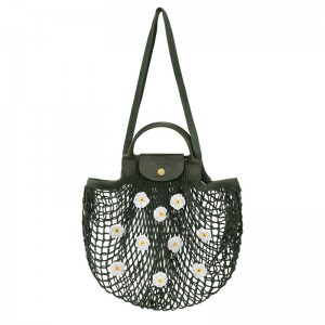 Longchamp Le Pliage Filet L Mesh Bag Kaki | TM7304851