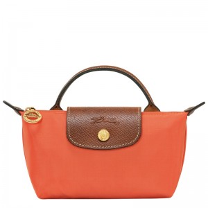 Longchamp Le Pliage Original Pouch With Handle Naranjas | OH5470689