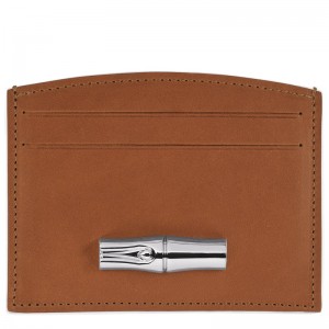 Longchamp Le Roseau Card Holder Cognac | BS7436502