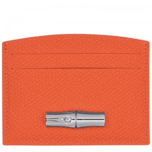 Longchamp Le Roseau Card Holder Naranjas | YM0193275