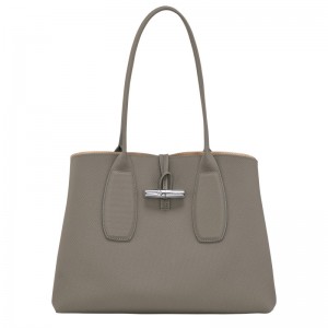 Longchamp Le Roseau L Tote Bag Turtledove | ZR4190768