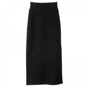 Longchamp Midi Skirt Negras | IS5678431